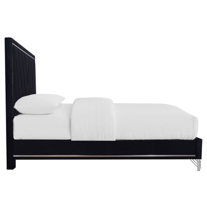 Ava - Western King Panel Side Rails - Ebony