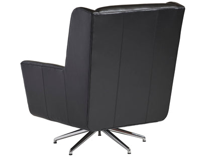 Lexington Leather - Chastain Leather Swivel Chair - Black