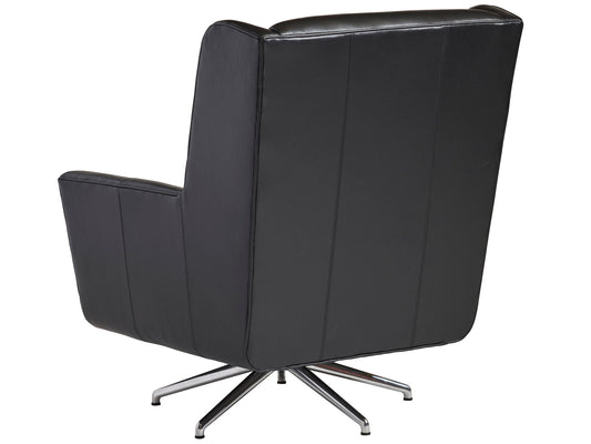 Lexington Leather - Chastain Leather Swivel Chair - Black