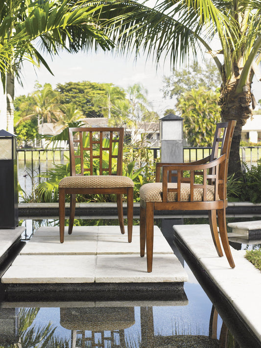 Ocean Club - Lanai Side Chair - Dark Brown / Light Brown