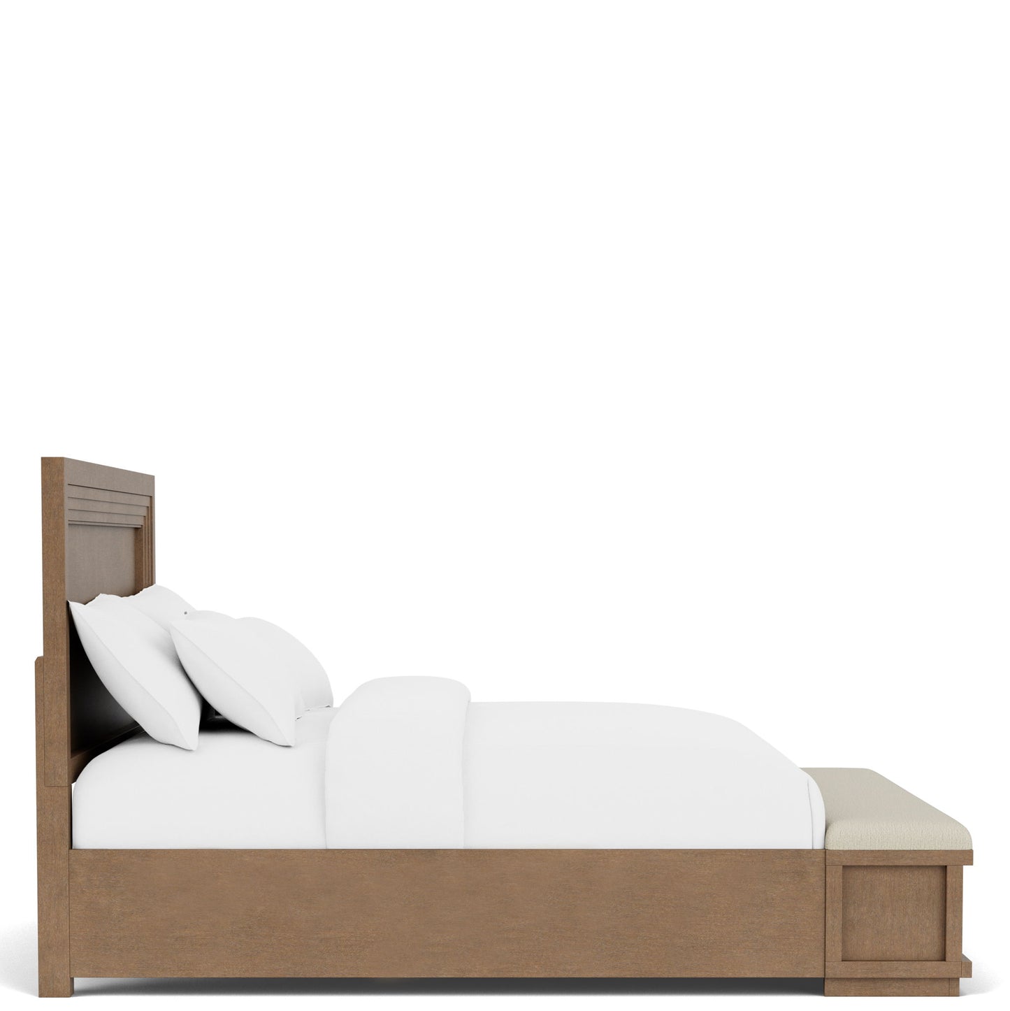 Cascade - King Panel Footboard - Casual Mink