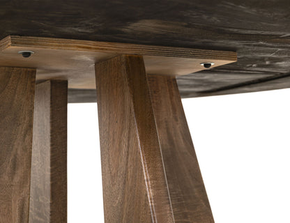 Zaphiro - Round Table Top - Dark Brown