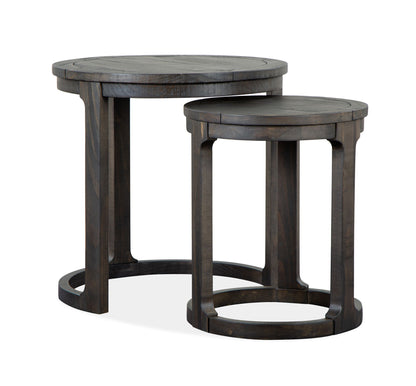 Boswell - Round Nesting (Set of 2) - Peppercorn