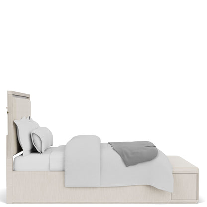 Alexis - King Upholstered Panel Headboard - Latte Essence