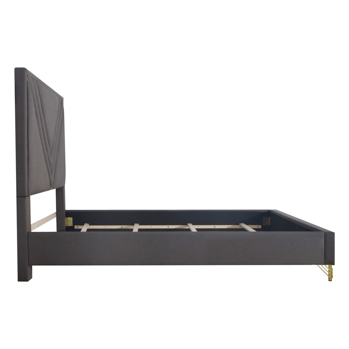 Symmetry - Eastern King / Queen Panel Side Rails - Charcoal