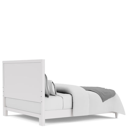 Rosalie - Queen Upholstered Footboard - Blue / White