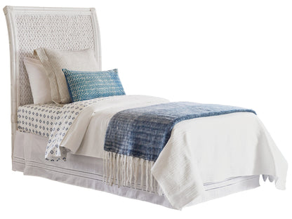 Ocean Breeze - Siesta Key Woven Headboard 3/3 Twin - White