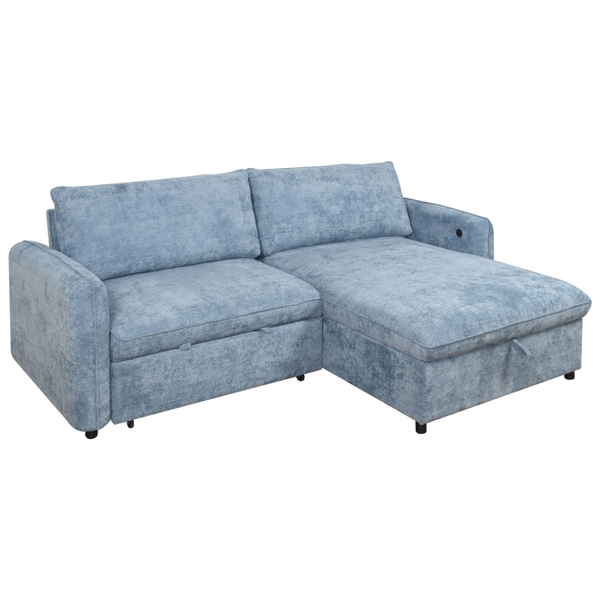 Finn - Storage Chaise - Blue