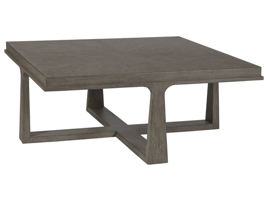 Cohesion Program - 17" Rousseau Square Cocktail Table - Dark Brown