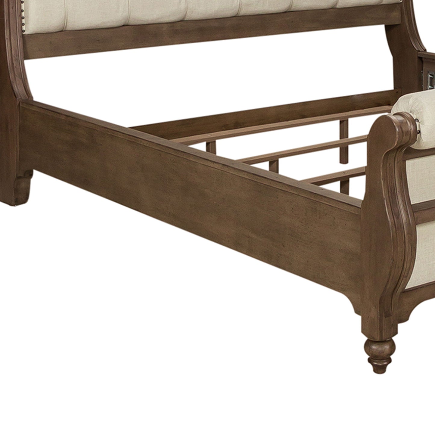 Americana Farmhouse - California King Sleigh Bed Rails - Dusty Taupe