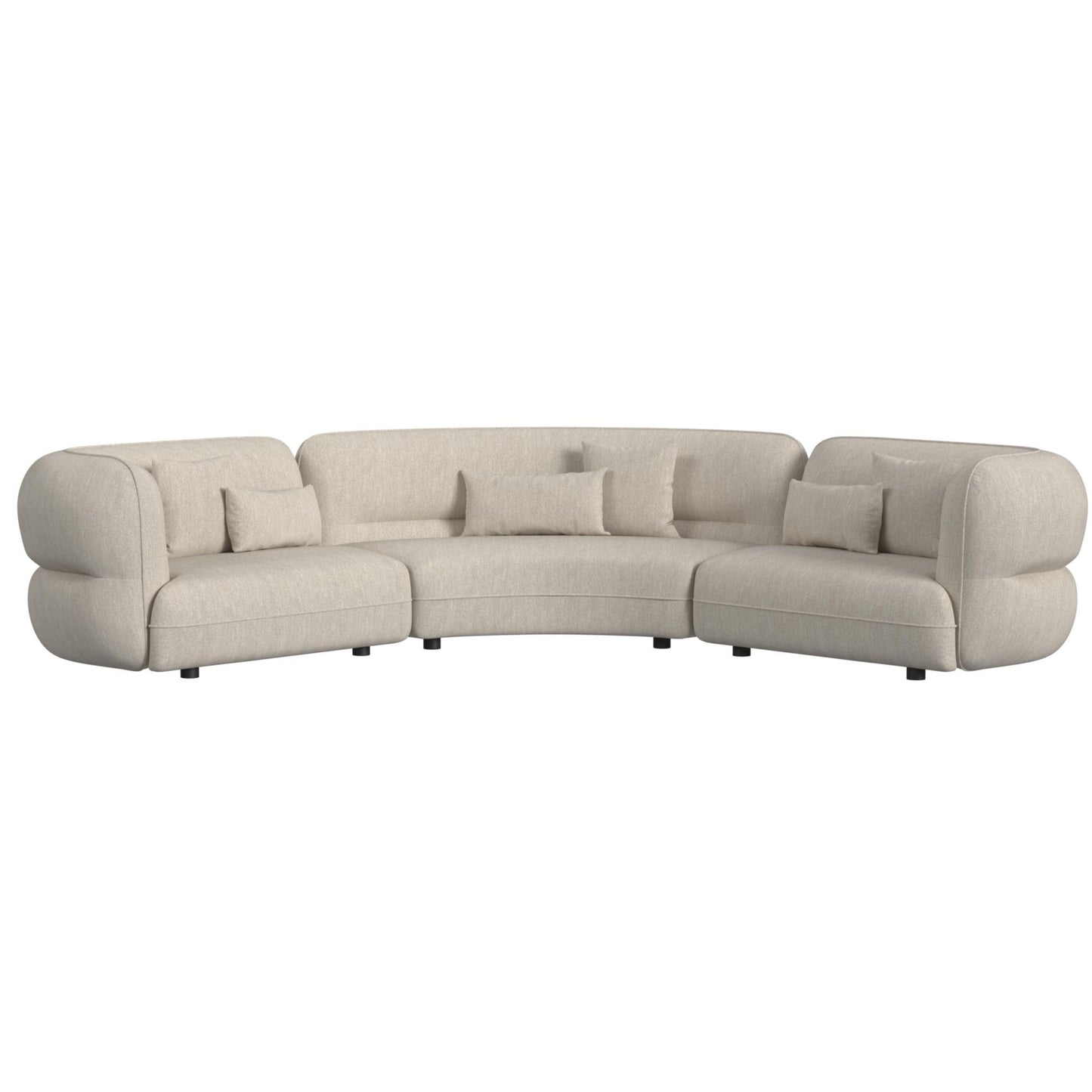 Four Seasons - LHF Loveseat With 2 Pillows - Camel