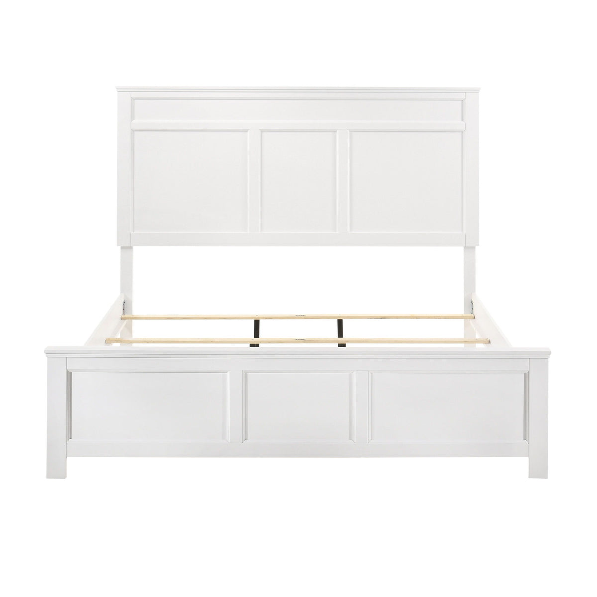 Andover - 5/0 Queen Headboard, Footboard & Slats - White
