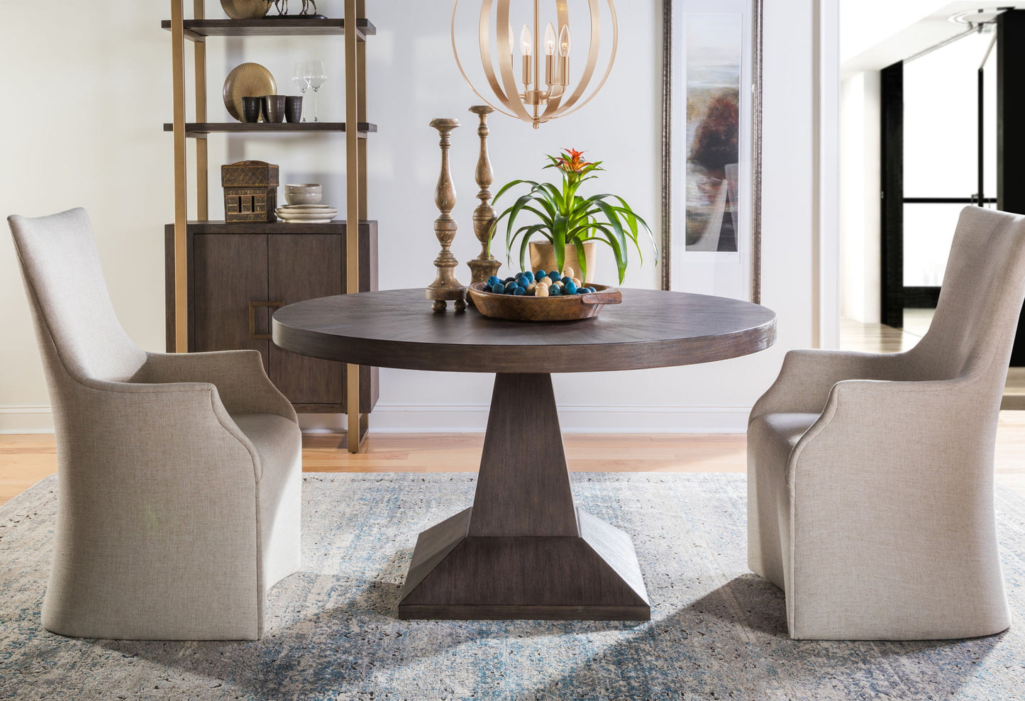 Signature Designs - Juliet Arm Chair With Casters