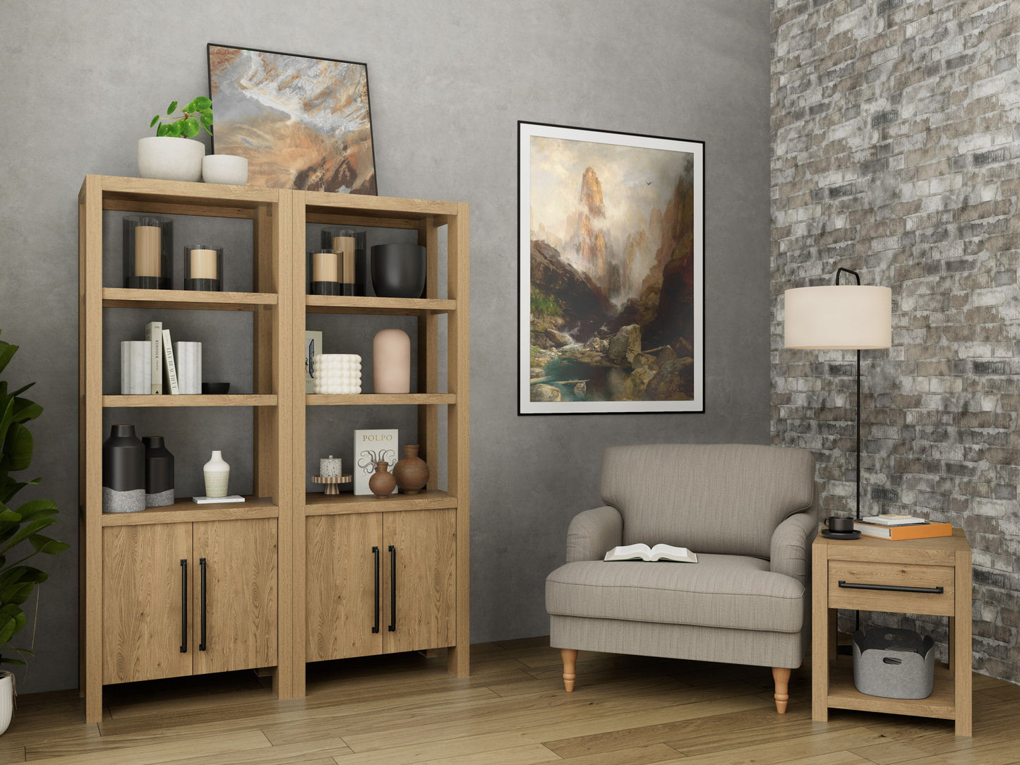 Davie - Entertainment Pier Unit - Light Brown