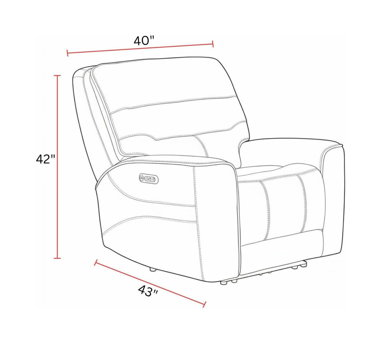 Lawson - Power Zero Gravity Recliner P2 - Sydney Brunette