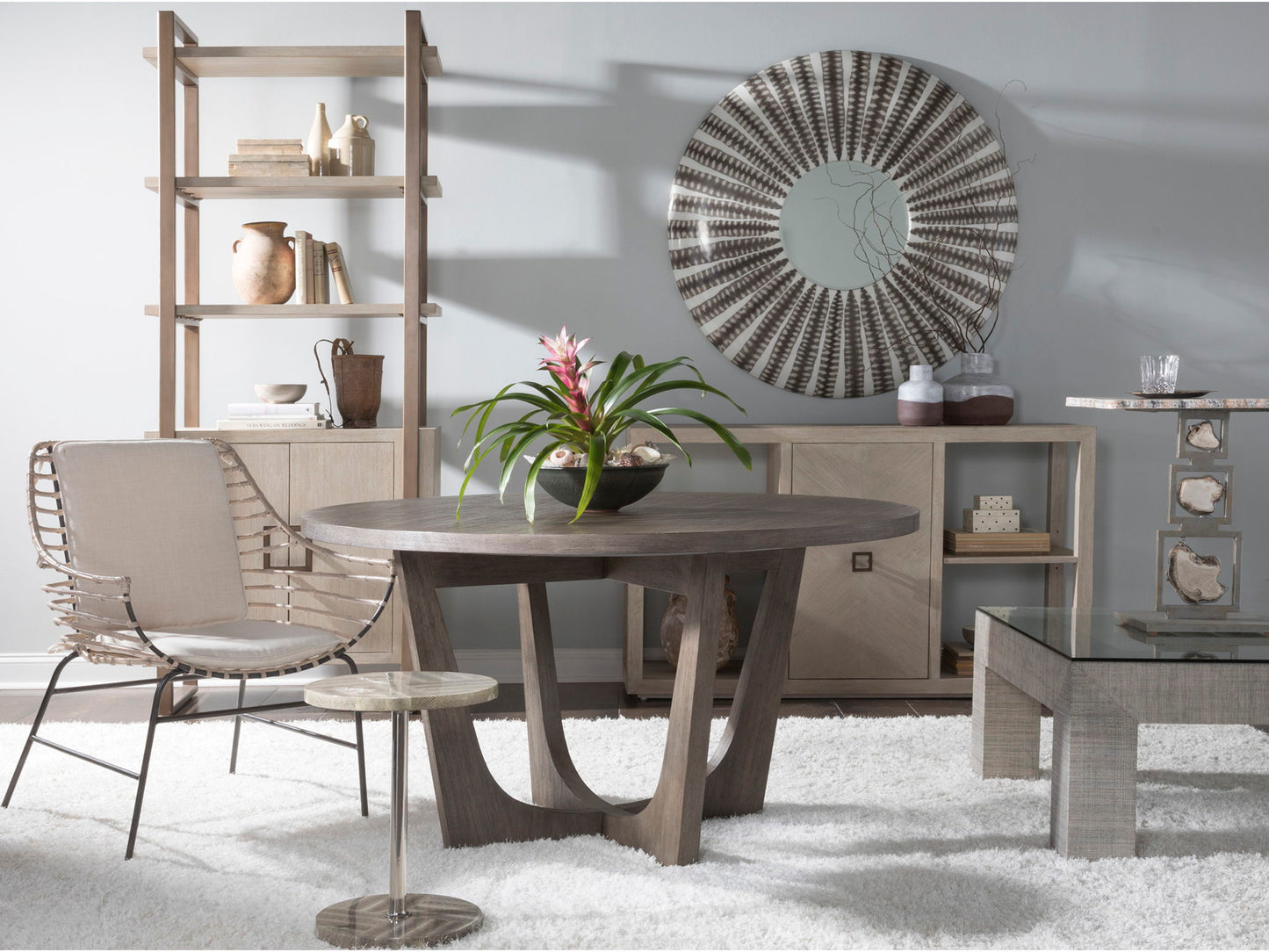 Cohesion Program - Brio Round Dining Table - Dark Brown