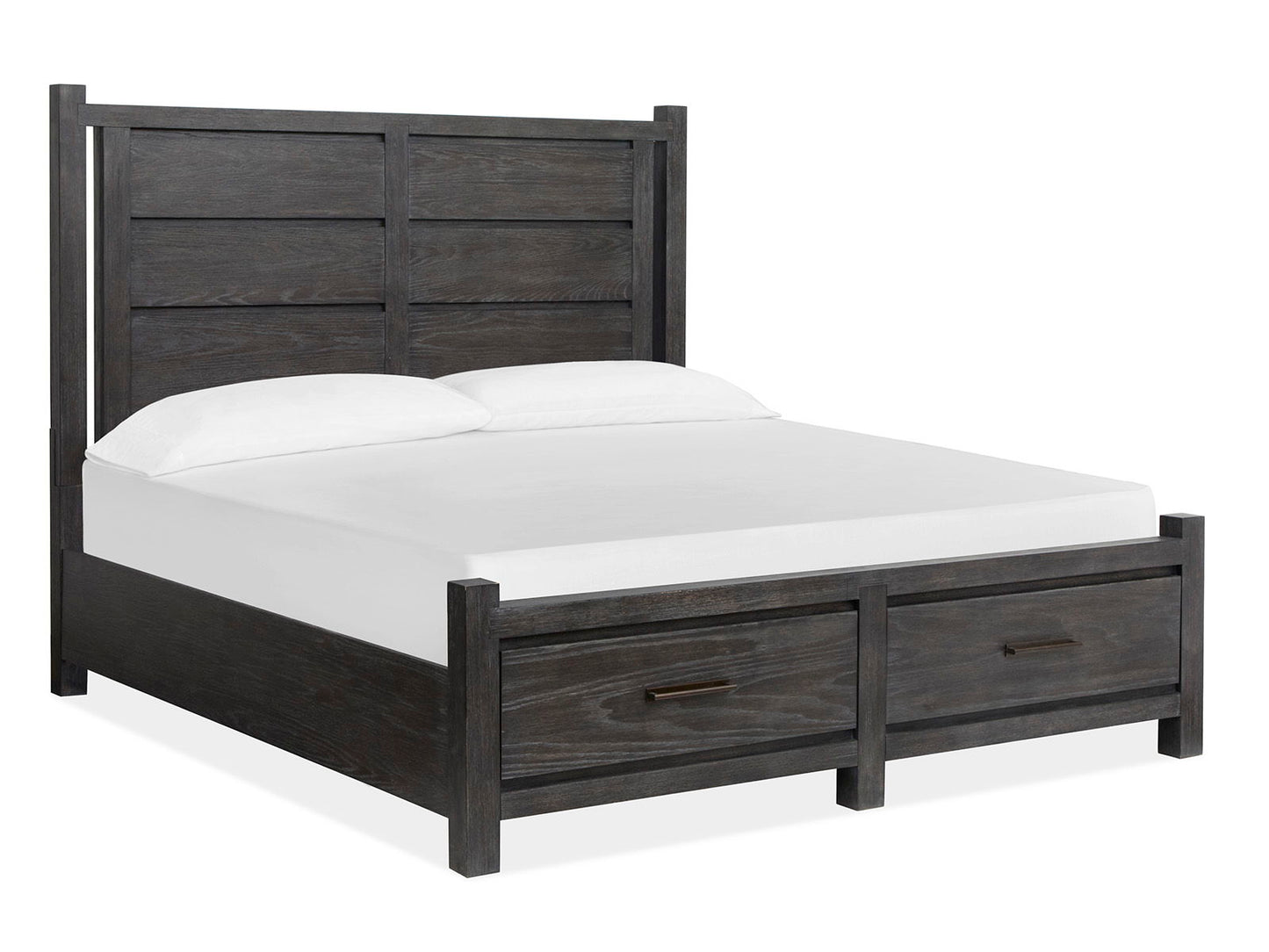 Plum Creek - Queen Panel Headboard - Ravenwood Black
