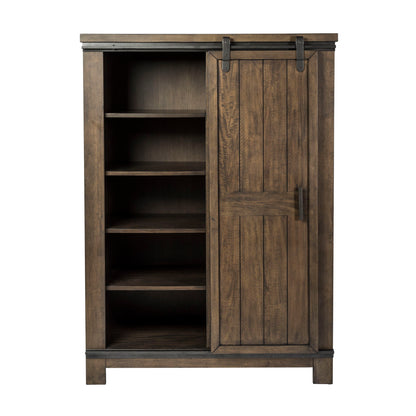 Thornwood Hills - Sliding Door Chest - Rock Beaten Brown