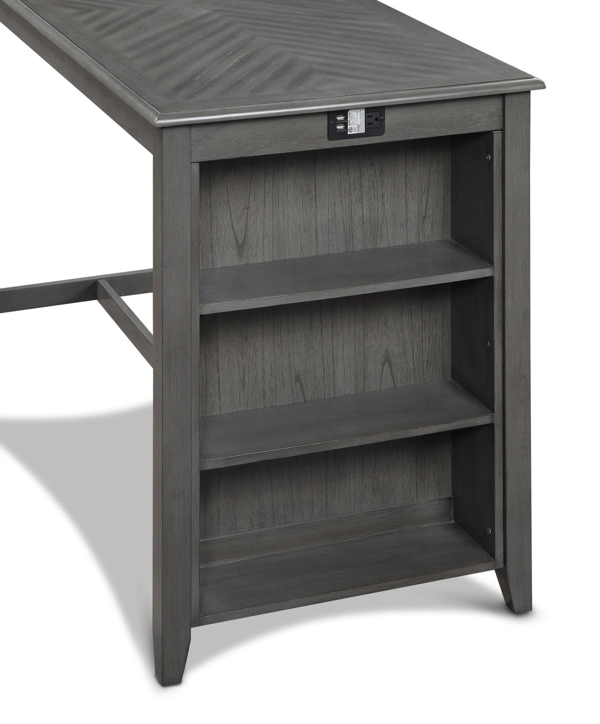 Amy - 60" Counter Table & Chairs With Storage
