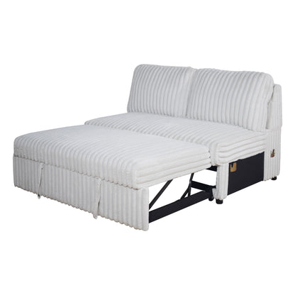 Bliss - Loveseat With Pull Out Bed - Mist Gray