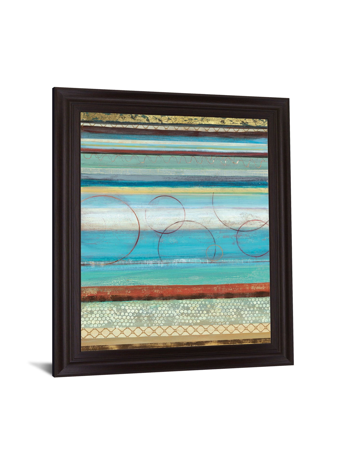 Azure Rhythm - 28" x 34" Framed Wall Art - Light Blue