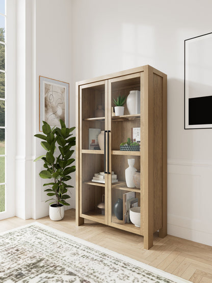 Davie - Display Cabinet - Light Brown