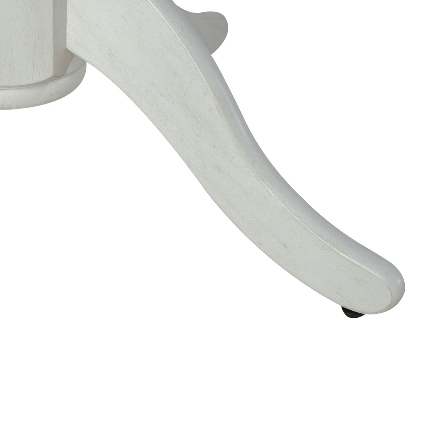 Brook Bay - Drop Leaf Table Base - Textured White / Carbon Gray