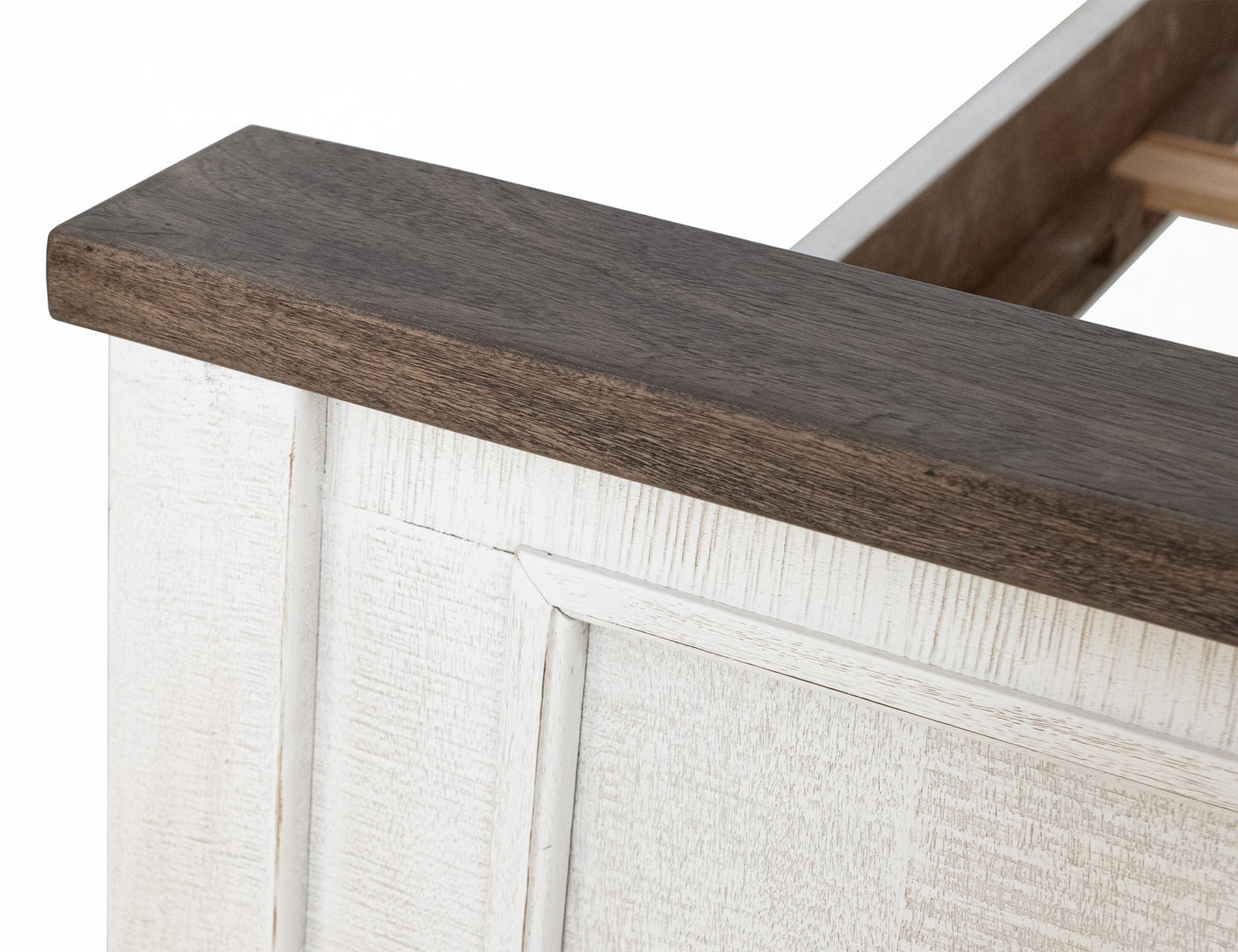 Stoa - 6/6 Eastern King Footboard & Rails - White / Brown