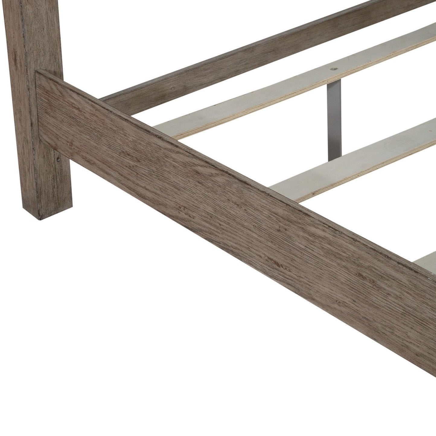 Skyview Lodge - King Panel Bed - Cobblestone