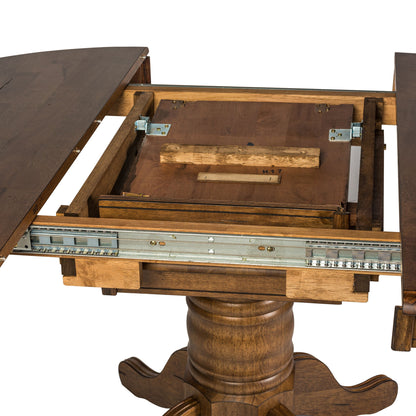 Carolina Crossing - Oval Pedestal Table Top - Antique Honey
