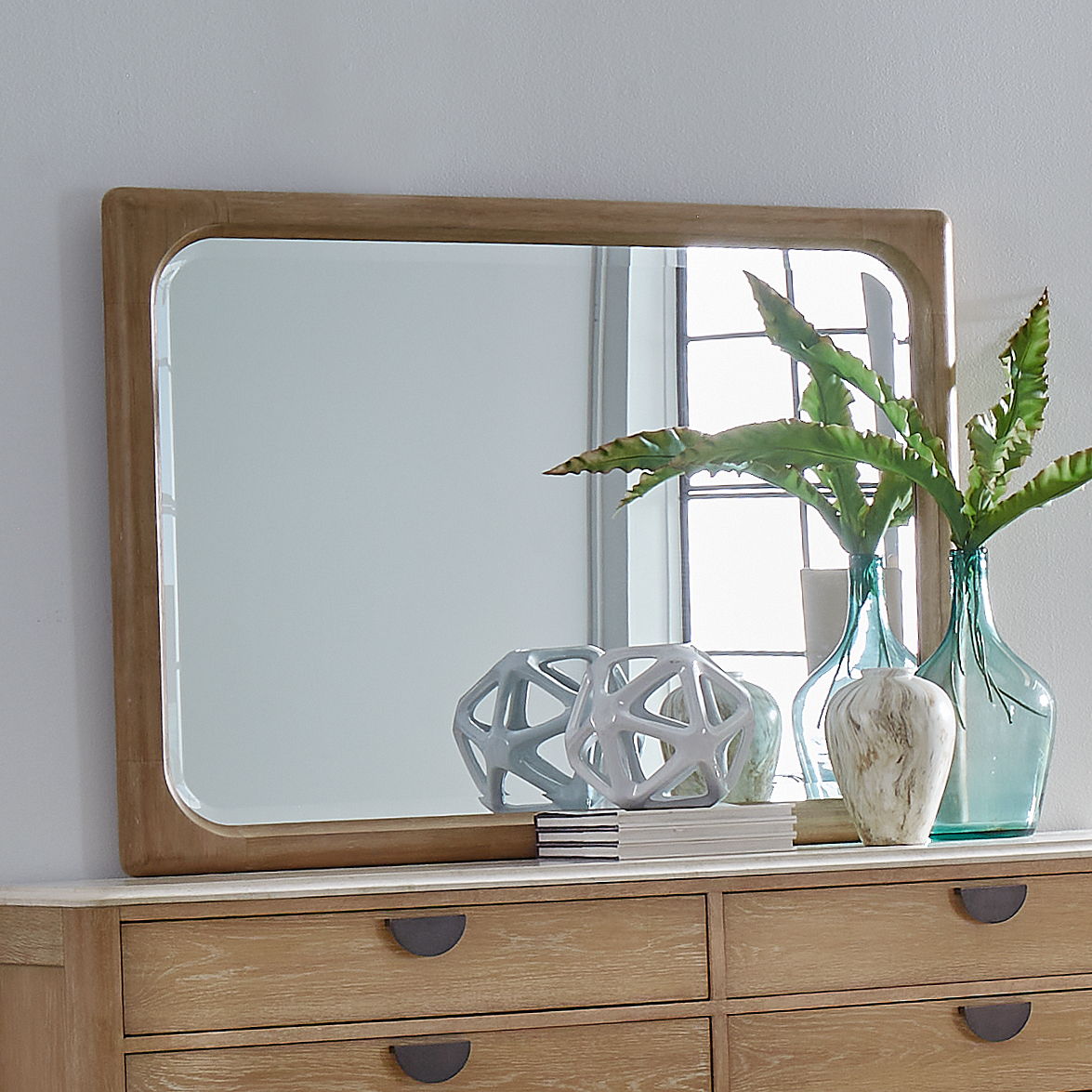 Escape - Bedroom Bedroom Mirror - Glazed Natural Oak