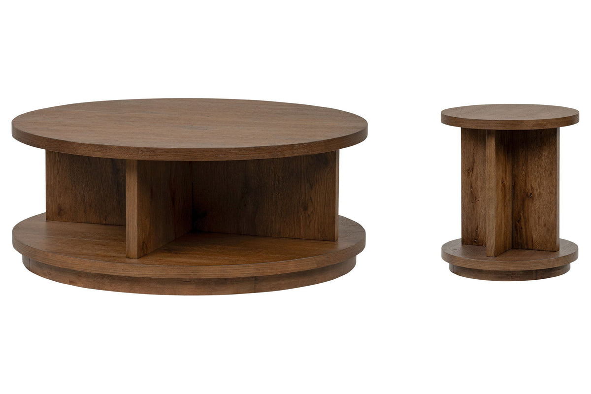 Oswald - Round Cocktail Table Set