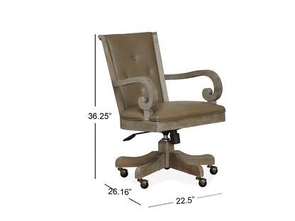 Tinley Park - Fully Upholstered Swivel Chair - Dove Tail Gray