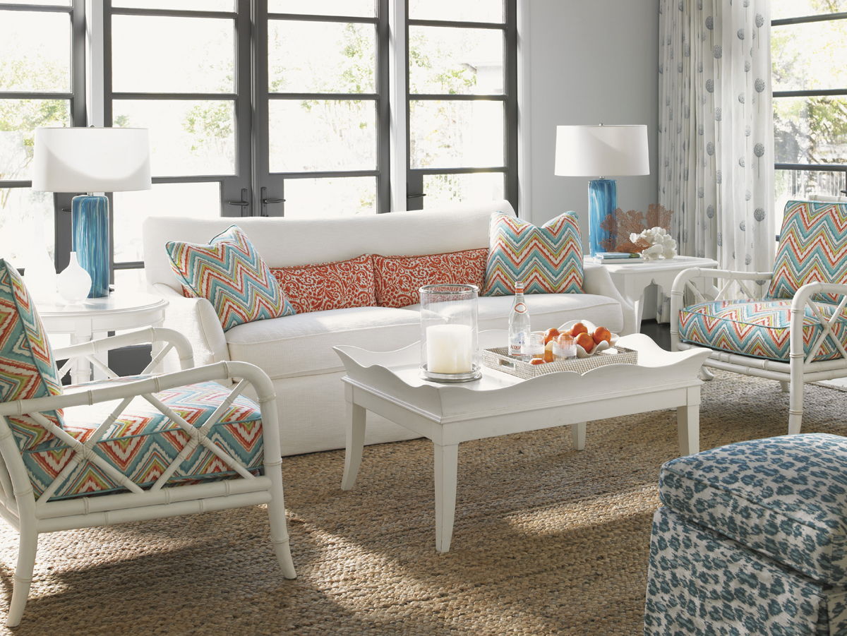 Ivory Key - Heydon Chair - White / Blue