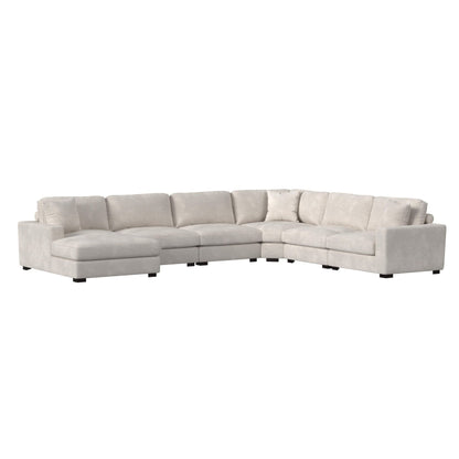 Arizona - Modular LHF Fabric Chaise With 1 Pillow 20" - Steno Beige