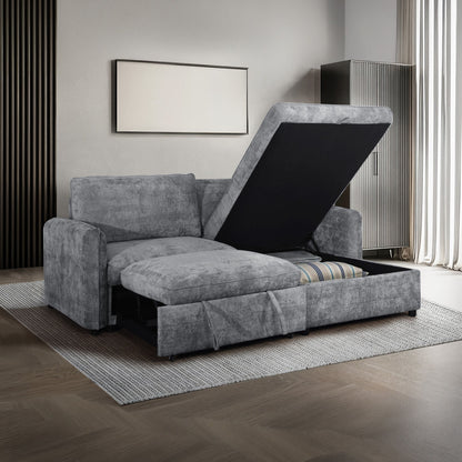Finn - Loveseat With Pop-Up Sleeper - Gray
