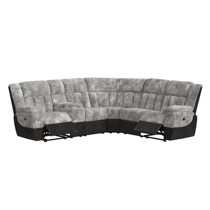Santorini - LHF Power Motion Recliner - Dillon / Shire Steel