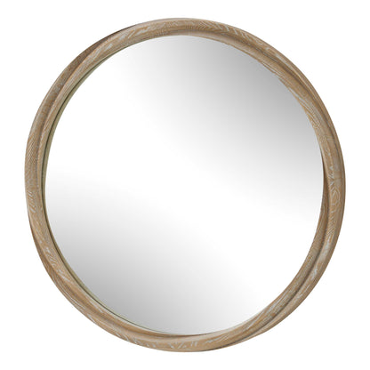 Landry - Round Mirror - Light Wood