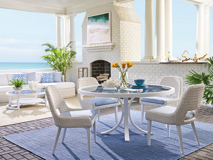 Ocean Breeze Promenade - Occasional Dining Chair - White / Light Blue