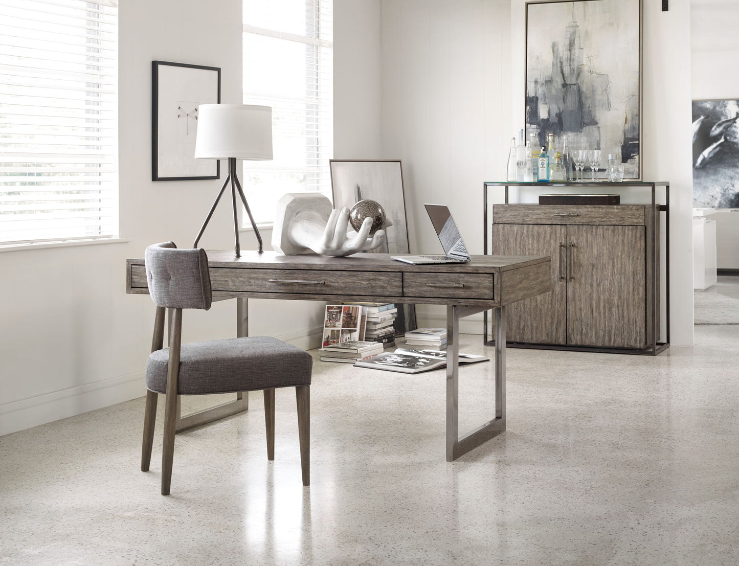 Curata - Upholstered Chair - Dark Gray