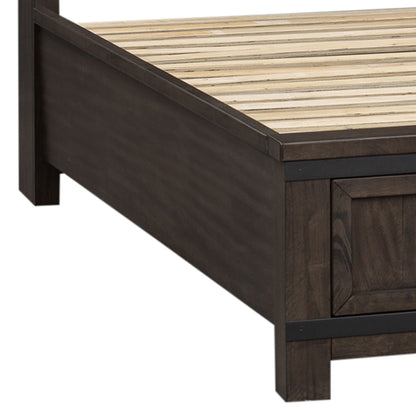 Thornwood Hills - Storage Bed Rails - Rock Beaten Brown