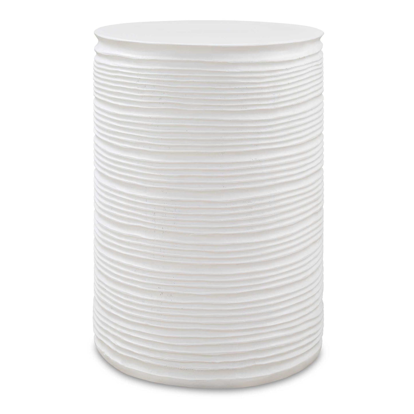 Borderline - White Drum Table