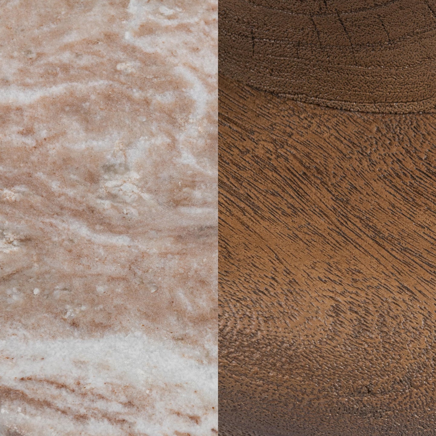 Alisa - Round Accent Table - Sable Stone
