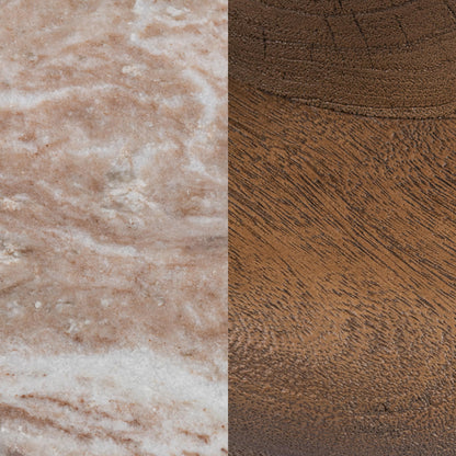 Alisa - Round Accent Table - Sable Stone