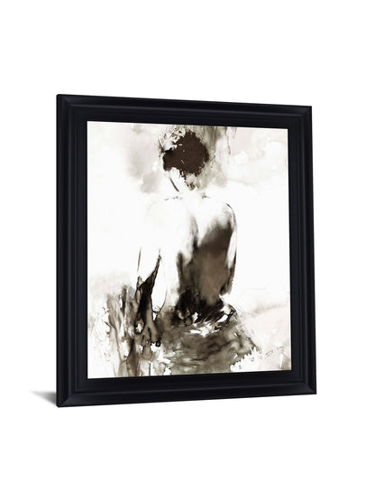 Shadowed Muse - 28" x 34" Framed Wall Art - Gray