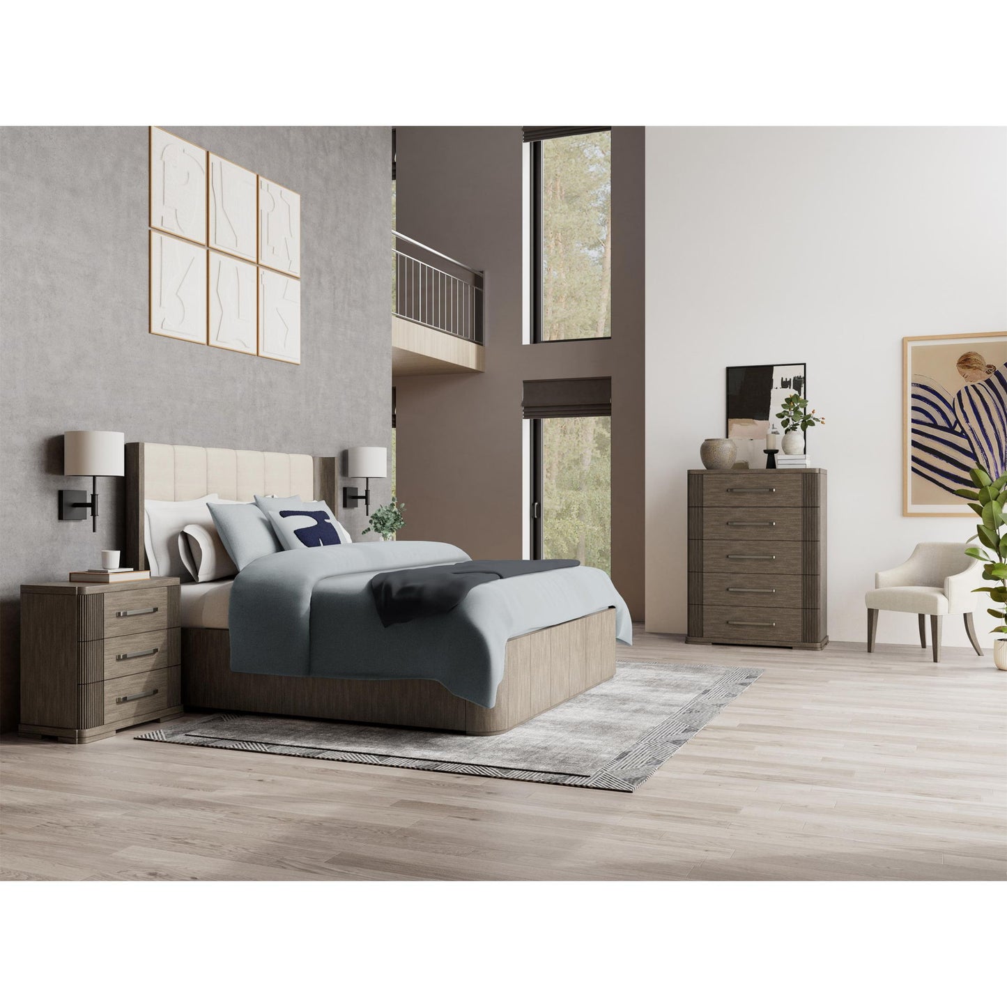 Sariel - King Shelter Footboard - Dark Brown