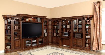 Huntington - Library Desk - Antique Vintage Pecan