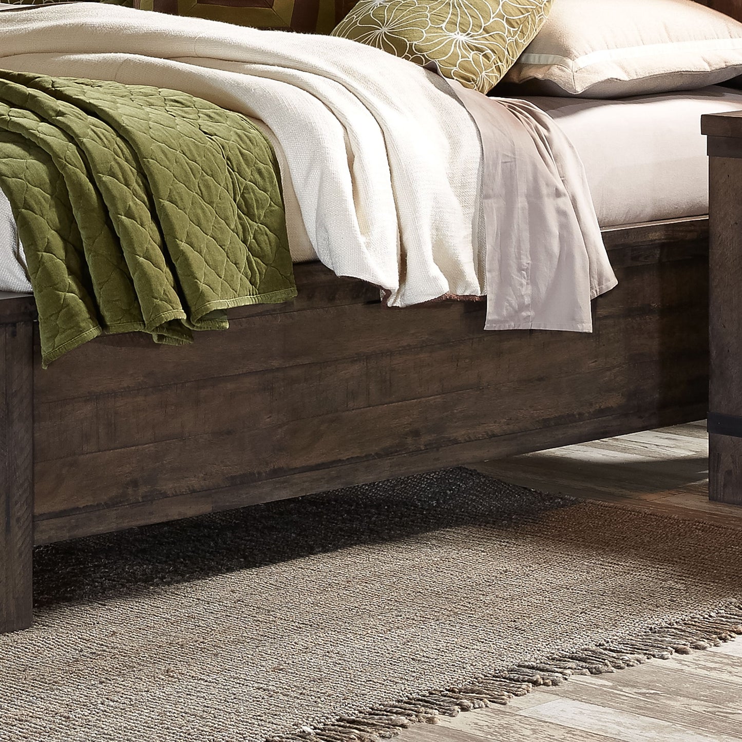 Thornwood Hills - Storage Bed Rails - Rock Beaten Brown