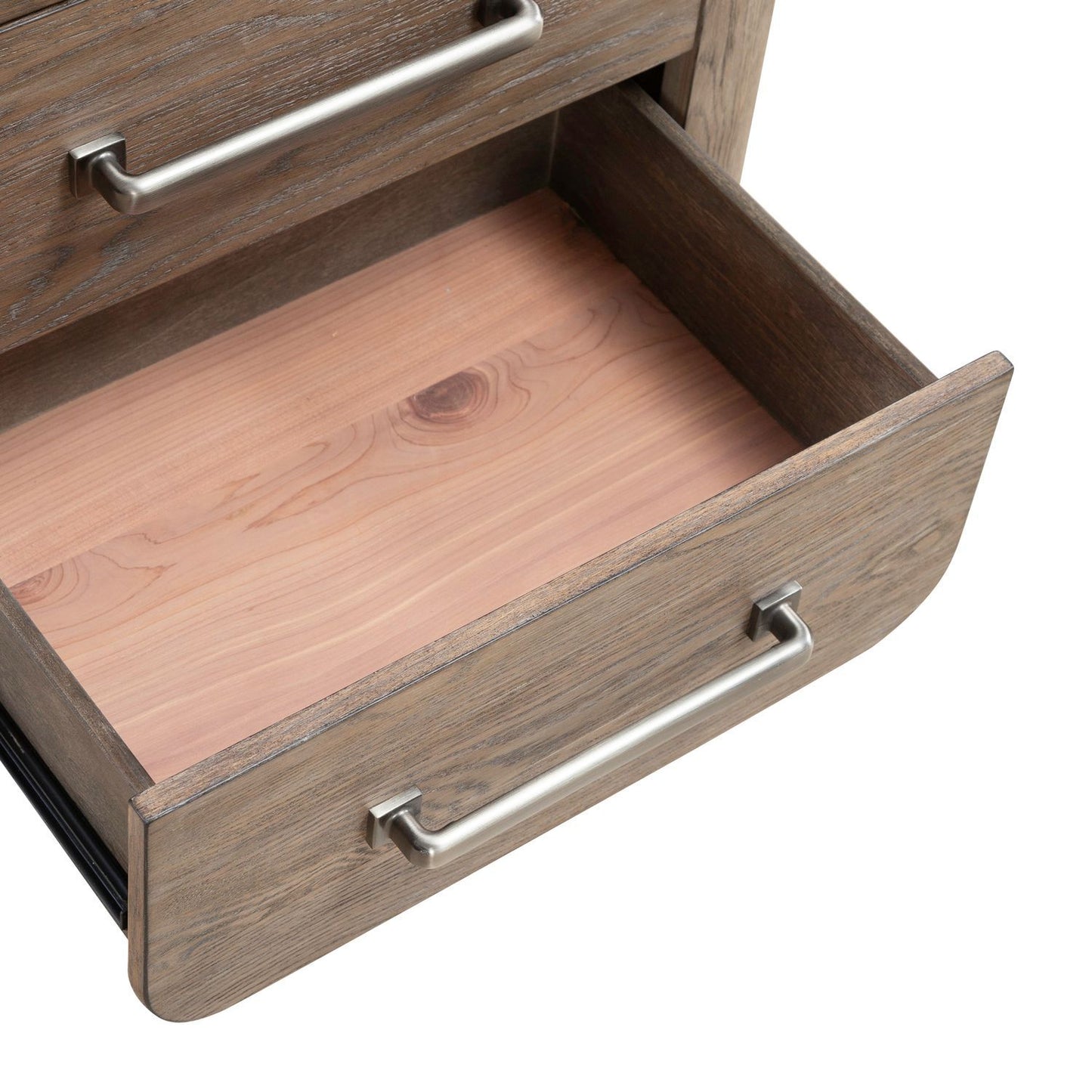 South Bend - Nightstand With Charging Station - Burnished Clay