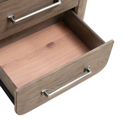 South Bend - Nightstand With Charging Station - Burnished Clay